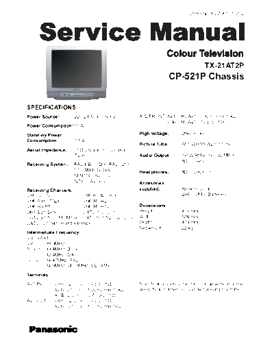 panasonic TX21AT2P PCZ0510102C2  panasonic TV TX21AT2P_PCZ0510102C2.zip