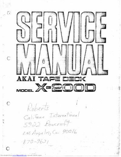 Akai X-200D Ver 1  Akai X X-200D X-200D Ver 1.pdf