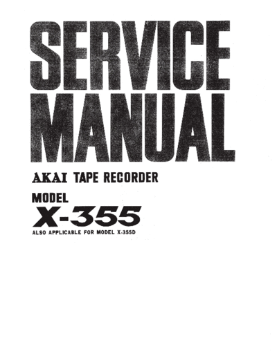 Akai X-355  Akai X X-355 X-355.pdf