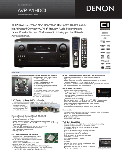 DENON  AVP-A1HDCI  DENON AV Surround Pre-amplifer AV Surround Pre-amplifer Denon - AVP-A1HDCI  AVP-A1HDCI.pdf