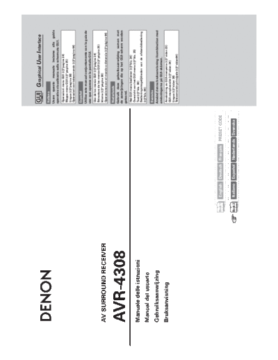 DENON  AVR-4308  DENON AV Surround Receiver AV Surround Receiver Denon - AVR-4308CI  AVR-4308.pdf