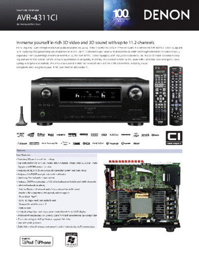 DENON  AVR-4311CI  DENON AV Surround Receiver AV Surround Receiver Denon - AVR-4311CI  AVR-4311CI.pdf