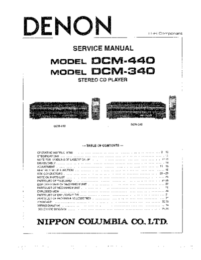 DENON  DCM-440 & 340  DENON CD Player CD Player Denon - DCM-440 & 340  DCM-440 & 340.PDF