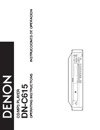DENON  2 DN-C615  DENON CD Player CD Player Denon - DN-C615  2 DN-C615.pdf