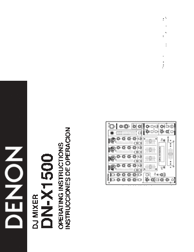 DENON  DN-X1500  DENON DJ Mixer DJ Mixer Denon - DN-X1500  DN-X1500.pdf