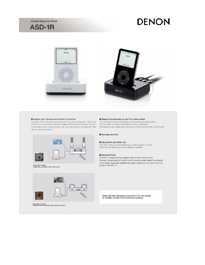 DENON  ASD-1R  DENON Docking station Docking station Denon - ASD-1R  ASD-1R.pdf