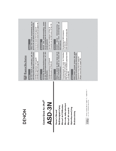 DENON  ASD-3N  DENON Docking station Docking station Denon - ASD-3N  ASD-3N.pdf