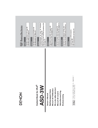 DENON  ASD-3W  DENON Docking station Docking station Denon - ASD-3N  ASD-3W.pdf