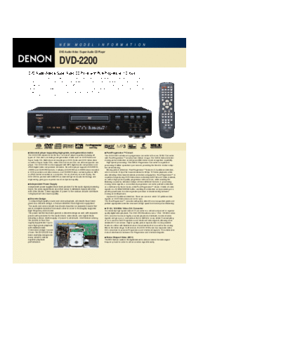 DENON  DVD-2200  DENON DVD Video Player DVD Video Player Denon - DVD-2200  DVD-2200.pdf