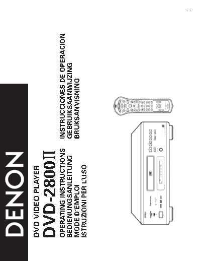 DENON  DVD-2800II  DENON DVD Video Player DVD Video Player Denon - DVD-2800  DVD-2800II.pdf