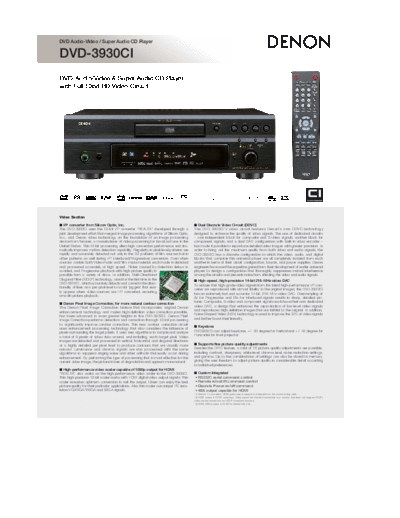 DENON  DVD-3930CI  DENON DVD Video Player DVD Video Player Denon - DVD-3930 & 3930CI  DVD-3930CI.pdf