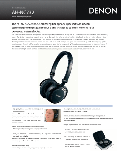 DENON  AH-NC732  DENON Headphone Headphone Denon - AH-NC732  AH-NC732.pdf