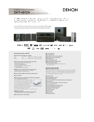 DENON  DHT-487DV  DENON Home Theatre System Home Theatre System Denon - DHT-487DV & 487XP  DHT-487DV.pdf