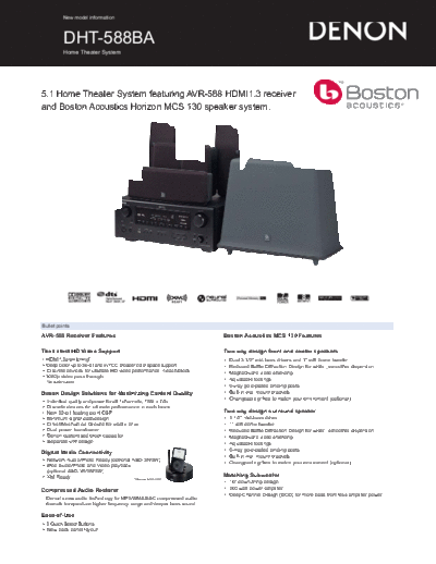 DENON  DHT-588BA  DENON Home Theatre System Home Theatre System Denon - DHT-588BA  DHT-588BA.pdf