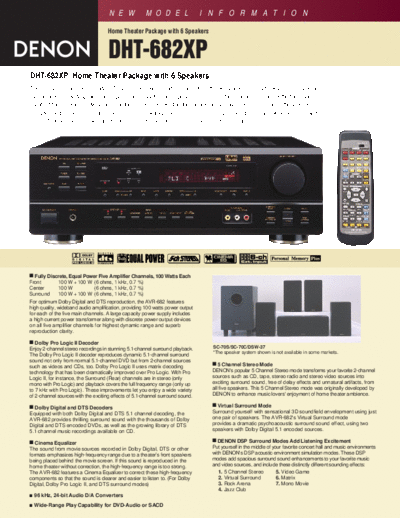 DENON  DHT-682XP  DENON Home Theatre System Home Theatre System Denon - DHT-682XP  DHT-682XP.pdf