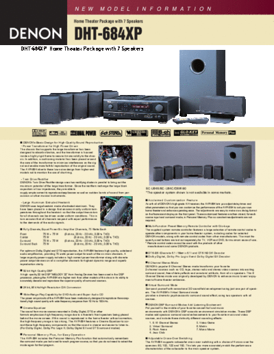 DENON  DHT-684XP  DENON Home Theatre System Home Theatre System Denon - DHT-684XP  DHT-684XP.pdf