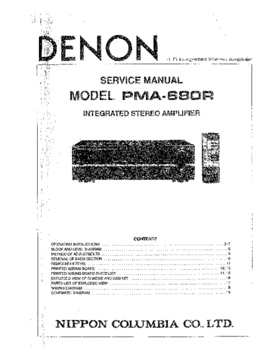 DENON  PMA-680R  DENON Integrated Stereo Amplifier Integrated Stereo Amplifier Denon - PMA-680R  PMA-680R.PDF