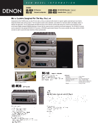 DENON  D-M30S  DENON Personal Audio System Personal Audio System Denon - D-M30S  D-M30S.pdf
