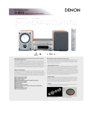 DENON  D-M33  DENON Personal Audio System Personal Audio System Denon - D-M33  D-M33.pdf
