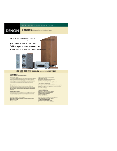 DENON  D-M51DVS  DENON Personal Audio System Personal Audio System Denon - D-M51DVS & ADV-M51  D-M51DVS.pdf