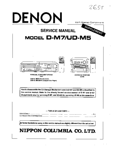 DENON  3 D-M7  DENON Personal Audio System Personal Audio System Denon - D-M7  3 D-M7.PDF