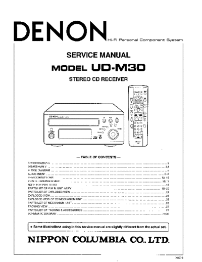 DENON  UD-M30  DENON Stereo CD Receiver Stereo CD Receiver Denon - UD-M30  UD-M30.PDF