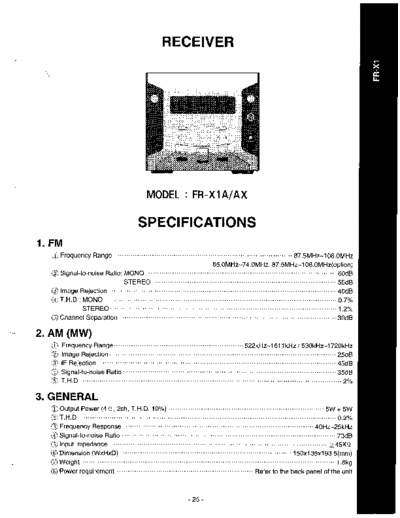 LG FRX1SPEC  LG Audio FR-X1 FRX1SPEC.pdf