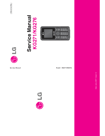 LG KG271, KG276  LG Mobile Phone LG KG271, KG276 LG KG271, KG276.pdf
