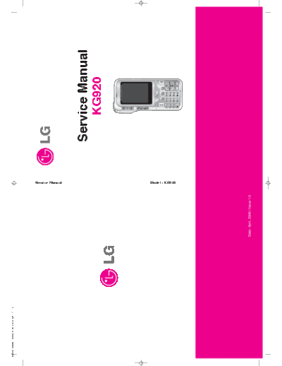 LG KG920  LG Mobile Phone LG KG920 LG KG920.pdf