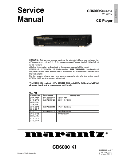 Marantz CD-6000KI  Marantz CD CD-6000KI CD-6000KI.pdf