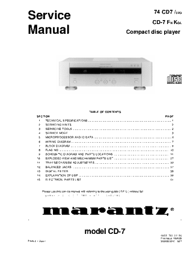 Marantz CD-7  Marantz CD CD-7 CD-7.pdf