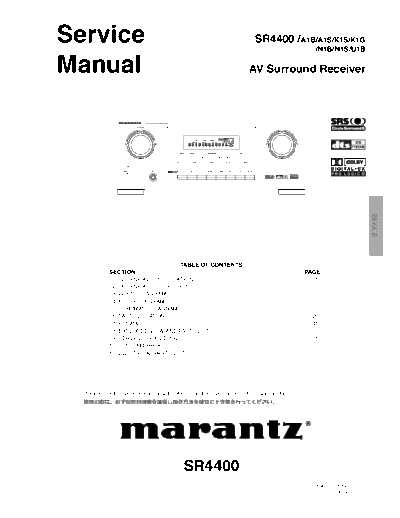 Marantz SR-4400  Marantz SR SR-4400 SR-4400.pdf