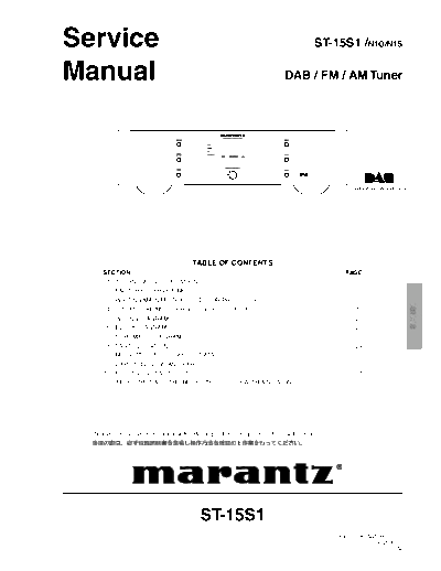 Marantz ST-15S1  Marantz ST ST-15S1 ST-15S1.pdf