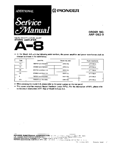 Pioneer A-8  Pioneer A A-8 Pioneer A-8.pdf