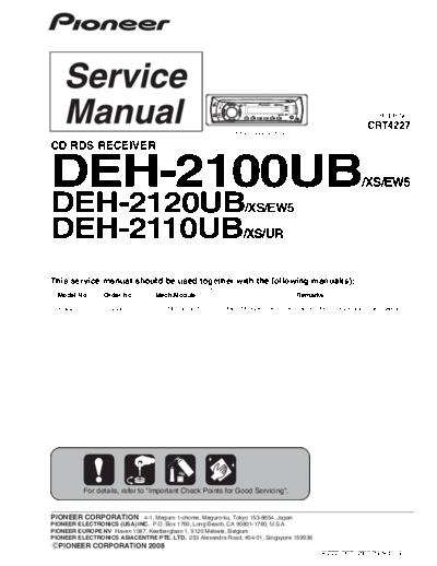 Pioneer DEH-2100UB,2110UB,2120UB  Pioneer DEH DEH-2100UB & 2110UB & 2120UB PIONEER  DEH-2100UB,2110UB,2120UB.pdf