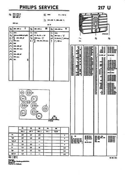 Philips 217U  Philips Historische Radios 217HU Philips_217U.zip
