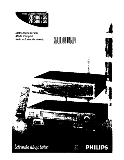 Philips VR488-50 VR588 User manual  Philips Video VR488 VR488-50_VR588_User_manual.rar