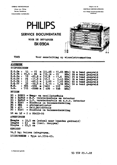 Philips bx690a  Philips Historische Radios bx690a.zip