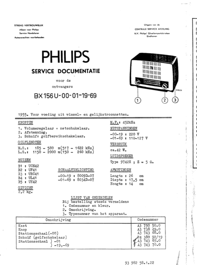 Philips bx156u  Philips Historische Radios bx156u.zip