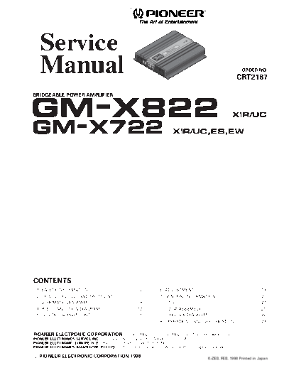 Pioneer GM-X722-X822-CRT2187  Pioneer Audio GM-X722-X822-CRT2187 GM-X722-X822-CRT2187.rar
