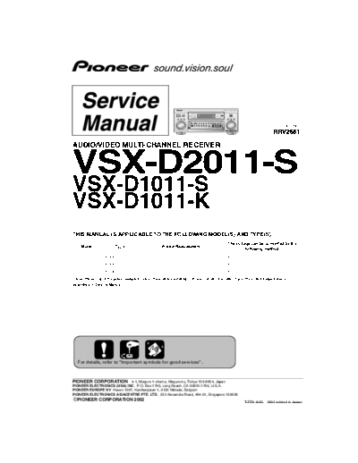 Pioneer VSX-D1011-D2011-S-RRV2661.part1  Pioneer Audio VSX-D1011 VSX-D1011-D2011-S-RRV2661.part1.rar
