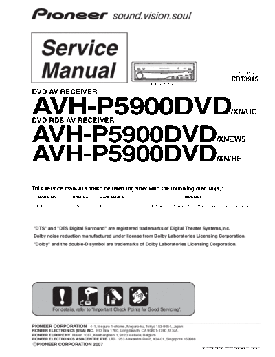 Pioneer CRT3915 AVH-P5900DVD.part3  Pioneer Car Audio AVH-P5900DVD CRT3915_AVH-P5900DVD.part3.rar