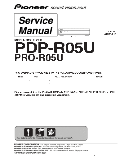 Pioneer PDP-05U PRO-05U ARP3213[1].part1  Pioneer Plasma TV PDP-05 Pioneer PDP-05U PRO-05U ARP3213[1].part1.rar