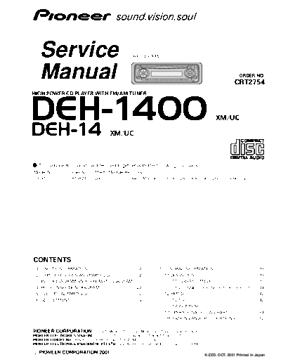 Pioneer DEH-1400,14  Pioneer DEH DEH-1400 & 14 Pioneer_DEH-1400,14 .pdf
