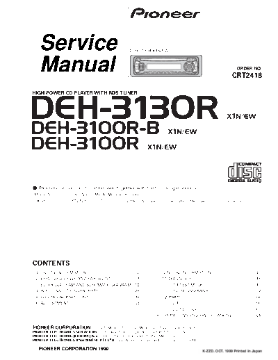 Pioneer DEH-3130R,3100R  Pioneer DEH DEH-3130R & 3100R Pioneer_DEH-3130R,3100R.pdf