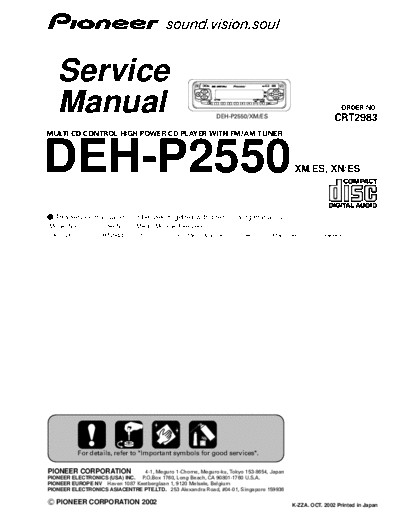 Pioneer DEH-P2550  Pioneer DEH DEH-P2550 Pioneer_DEH-P2550.pdf