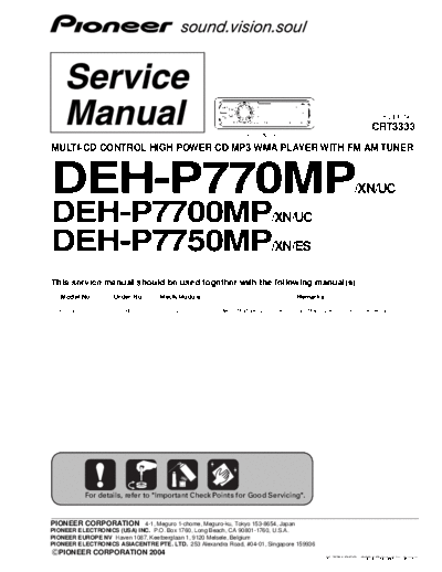 Pioneer aa DEH-P770MP P7700MP P7750MP  Pioneer DEH DEH-P770MP & P7700MP & P7750MP pioneer_aa_DEH-P770MP_P7700MP_P7750MP.pdf