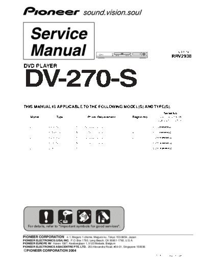 Pioneer DV-270-S  Pioneer DV DV-270S DV-270-S.pdf