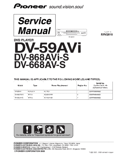 Pioneer DV-59AVI  Pioneer DV DV-59AVI & 668 & 868 DV-59AVI_668_868 DV-59AVI.pdf