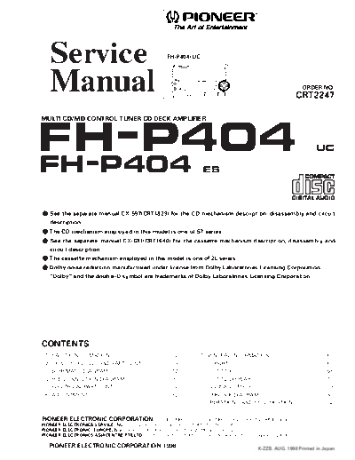Pioneer FH-P404  Pioneer FH FH-P404 Pioneer_FH-P404.pdf